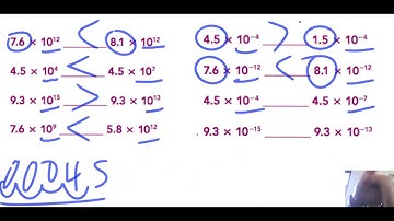 Comparing Scientific Notation