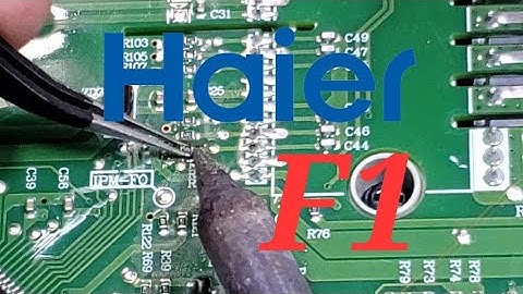 Haier DC inverter AC F1 error code AC PCB #382