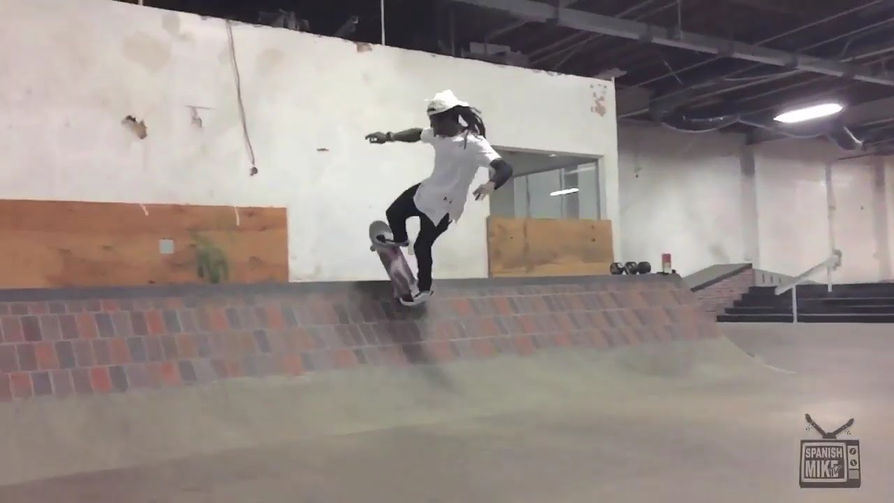 lil wayne skateboarding Biebels park  2016