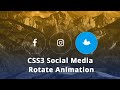 Social media buttons with Beautiful animation on hover using only HTML & CSS