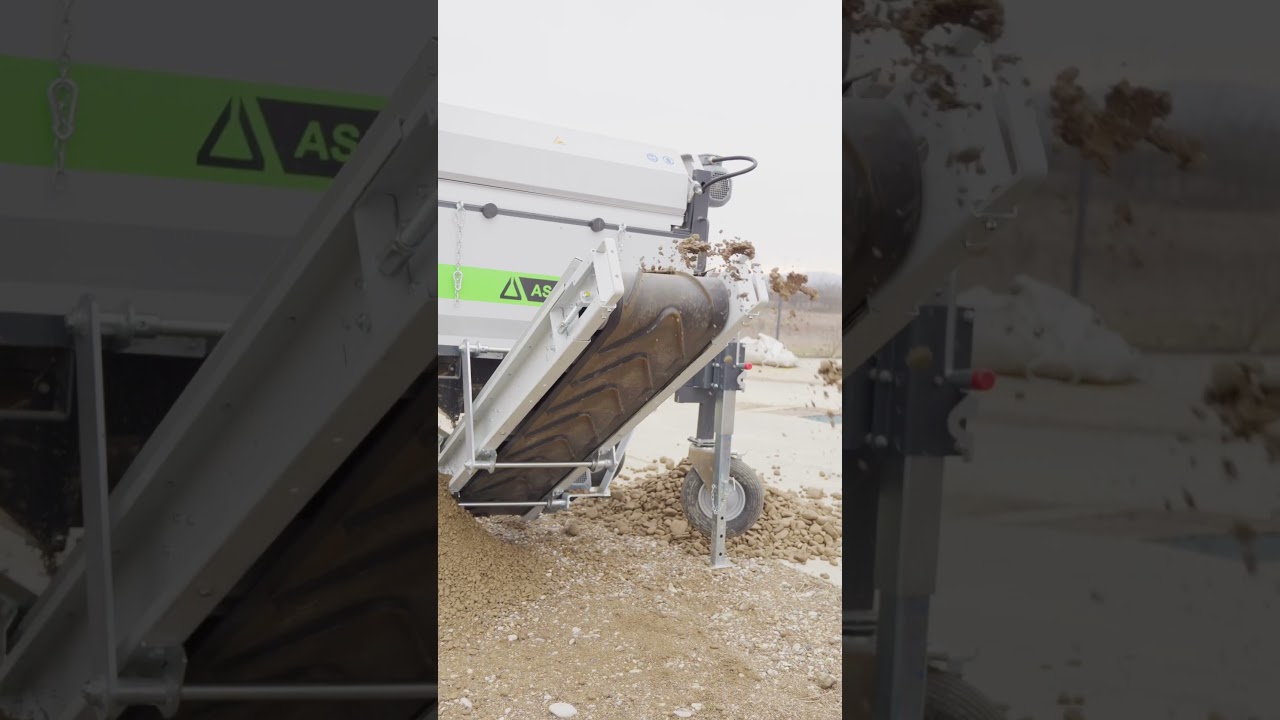 Trommelsieb SD Mini CB: Sieben von Erde, Schotter & Material | Vorführung