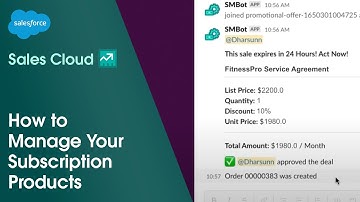 Sales Cloud Subscription Management Demo | Salesforce