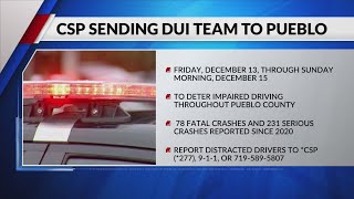 Colorado State Patrol sending DUI team to Pueblo