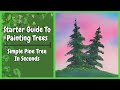 Start Painting Trees Like Bob Ross - In Depth Wet On Wet Beginner Guide!