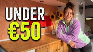 Redecorating My DIY Van for Under €50 (Before Leaving for Portugal)
