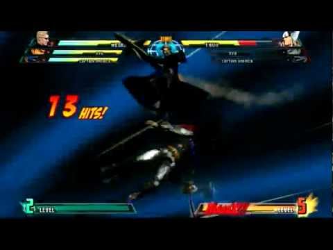 MvC3: Wesker "two level 3s" combo