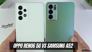 Oppo Reno6 5G vs Samsung Galaxy A52 | Dimensity 900 5G vs Snapdragon 720G SpeedTest, Comparison