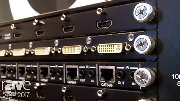 ISE 2017: Lindy Exhibits 32x32 Video Matrix