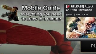 Attack on Titan Revolution Mobile Guide (Roblox)
