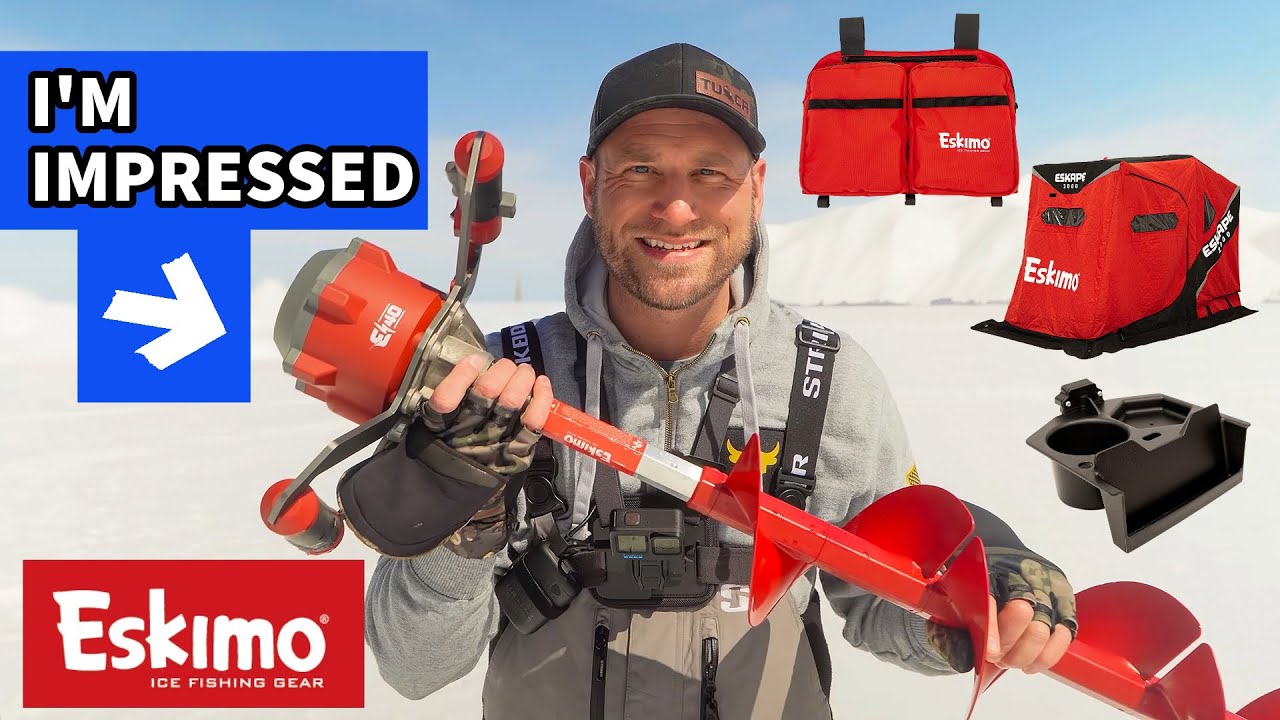 Hands-On NEW 2023/24 Eskimo Ice Fishing Gear: E40 Auger 