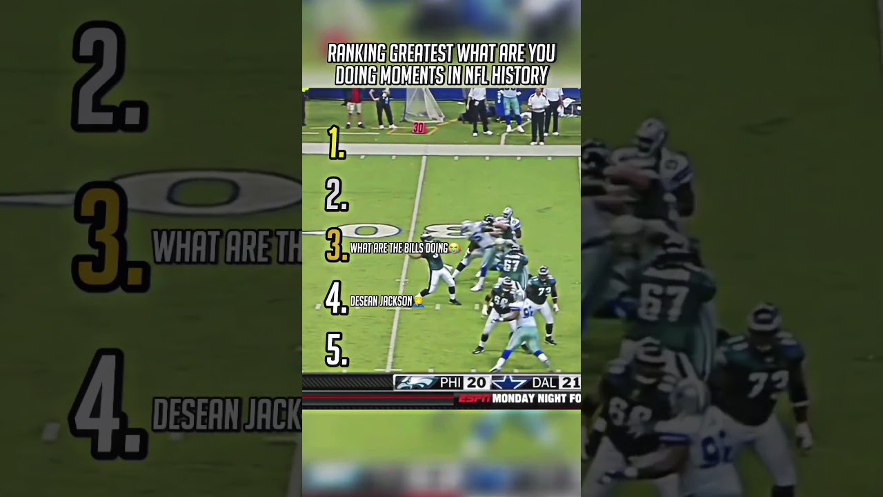 Ranking Greatest What Are You Doing Moments | NFL 
