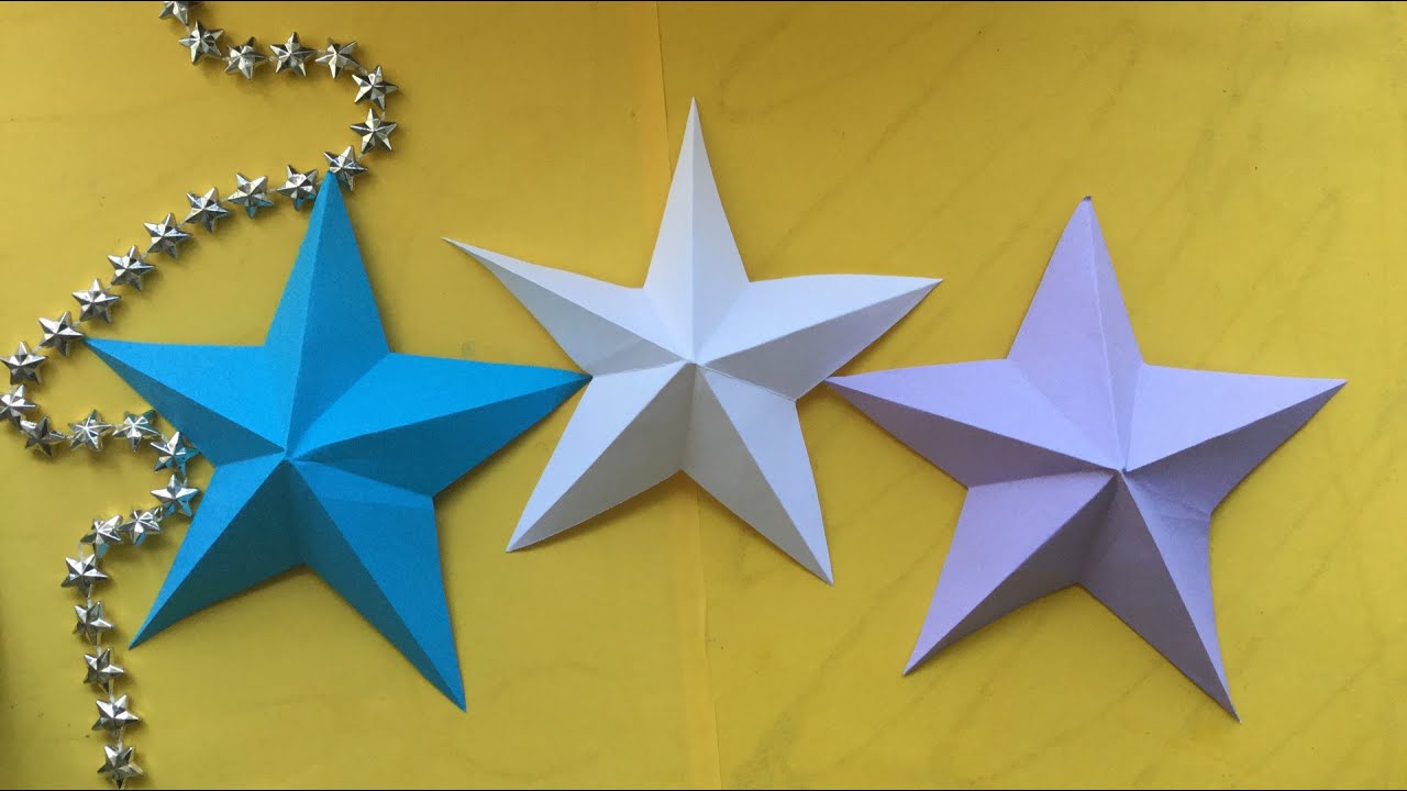 Beginner stijl gemeenschap ☆DIY: CHRISTMAS STAR ORIGAMI ☆ paper star folding, origami easy, paperwork,  origami star, tutorial - YouTube