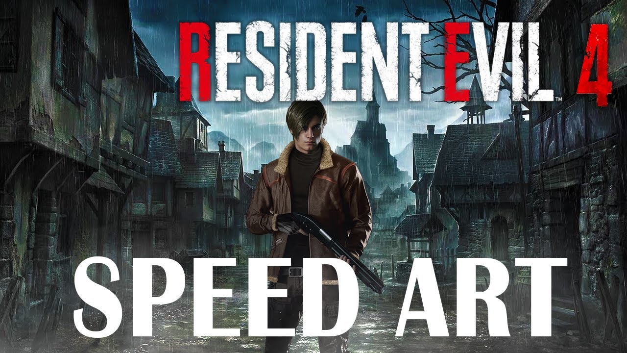 Resident Evil 4 Remake Cover & Wallpaper Speed Art - YouTube