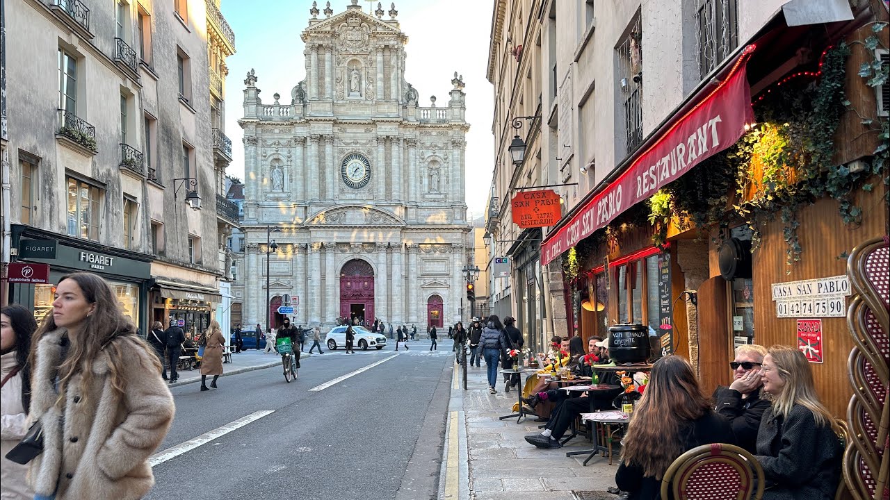 26 January 2026 PARIS 🇫🇷 FRANCE 4K HDR WALK STRAIGHT PARIS STREET SHOT | MANY PEOPLE WALK THROUGH WA