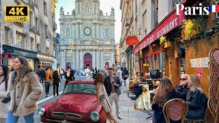 26 January 2026 Paris  France 4k Hdr Walk Straight Paris Street Shot  Many People Walk Through Wa