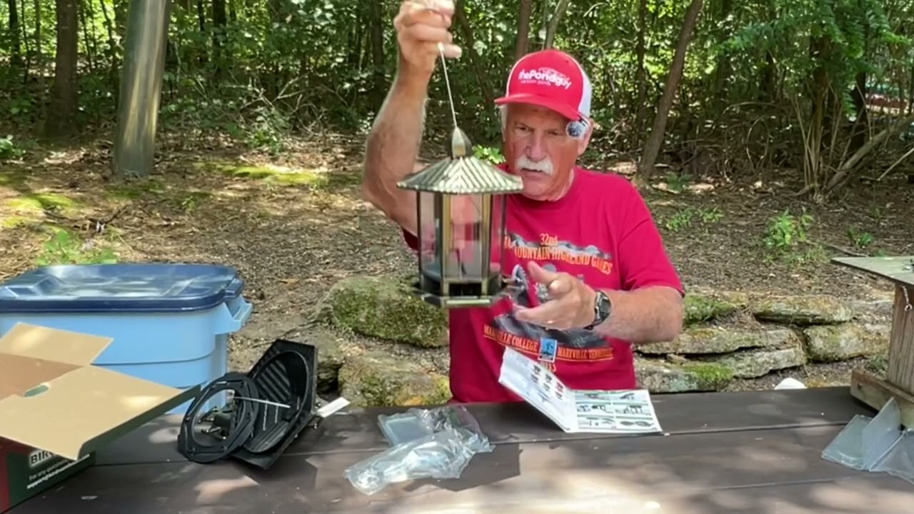Pagoda Design Bird Feeder from BIRDREAM unboxing and set-up - YouTube