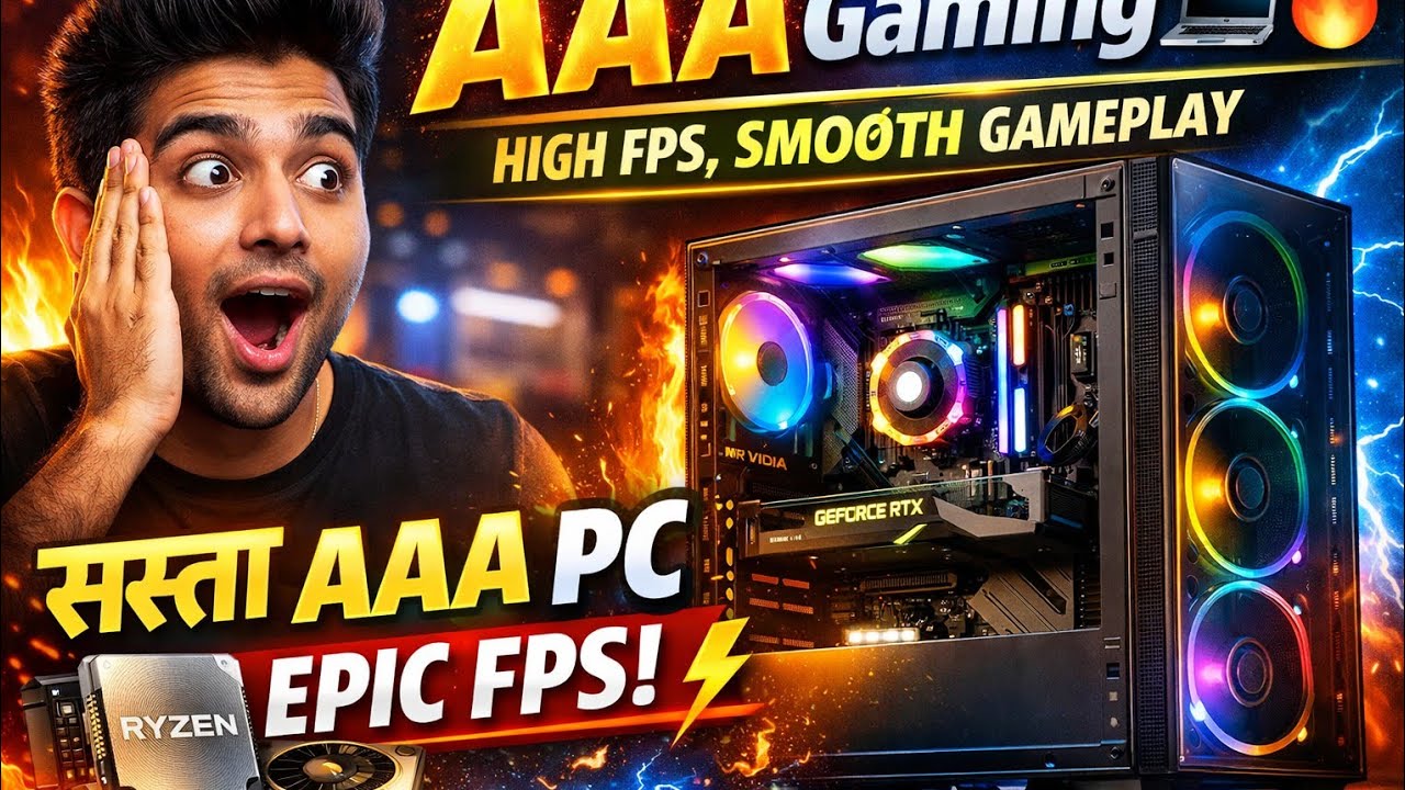 AAA Gaming PC Build 2026 💻🔥 | High FPS, Budget Friendly | सस्ता AAA Gaming PC