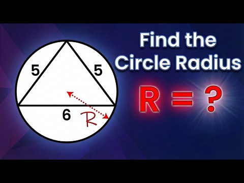 Find the Radius When Only a Triangle is Given - Herons Formula