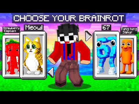 Minecraft, But You Can CHOOSE YOUR BRAINROT!