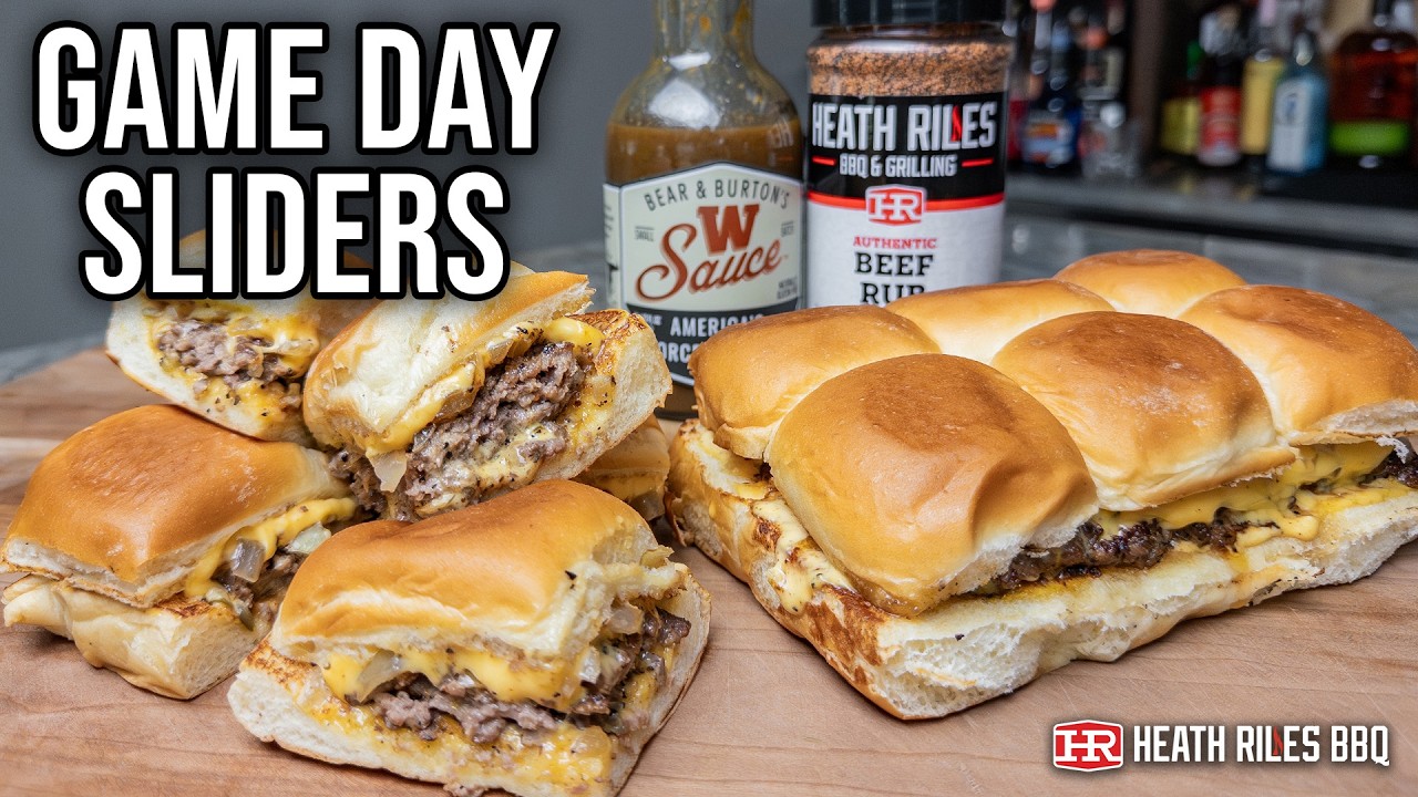 Простые и вкусные мини-бургеры для просмотра спортивных матчей | Heath Riles BBQ