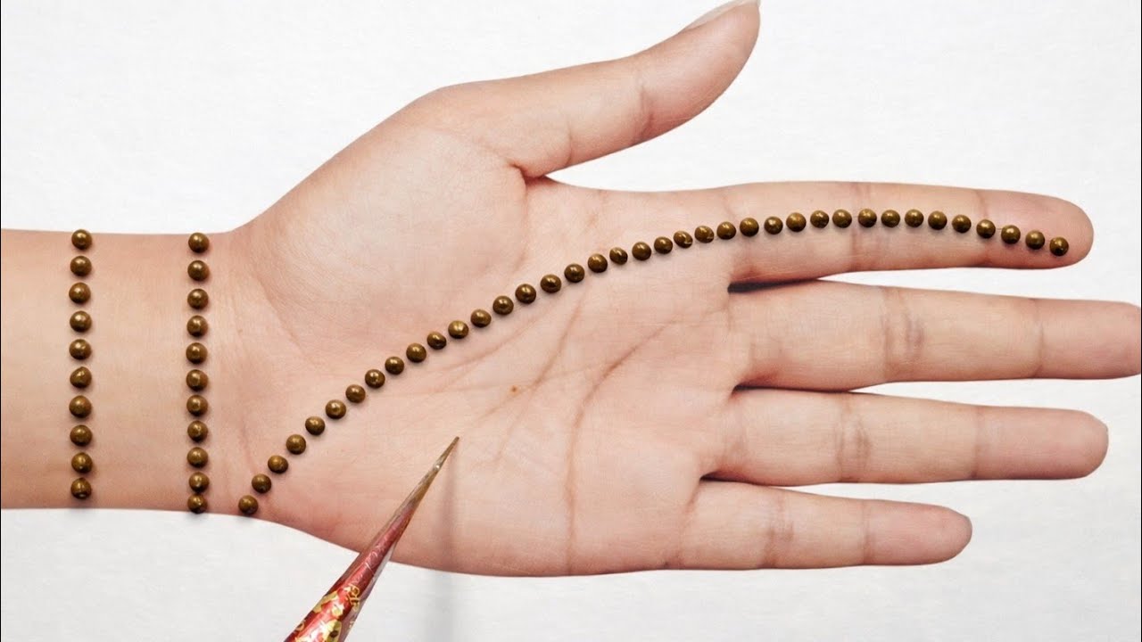 Very Easy & Simple Dotted Mehndi design for beginners| Mehndi design simple| New Mehndi Design 2026