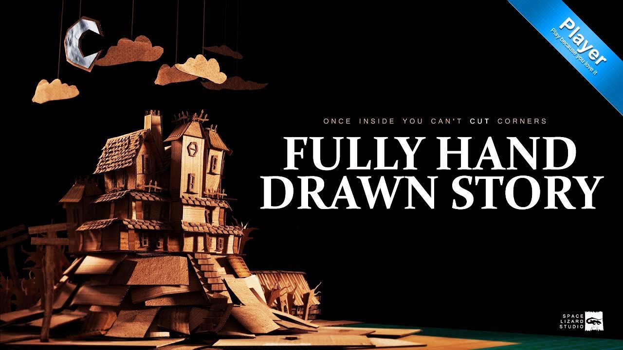 This indie horror roguelike is entirely hand drawn | Paper Cut Mansion Demo