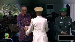 Awarding certificate to the graduates in Graduation of Senior Command and Staff Course Nyakinama 12