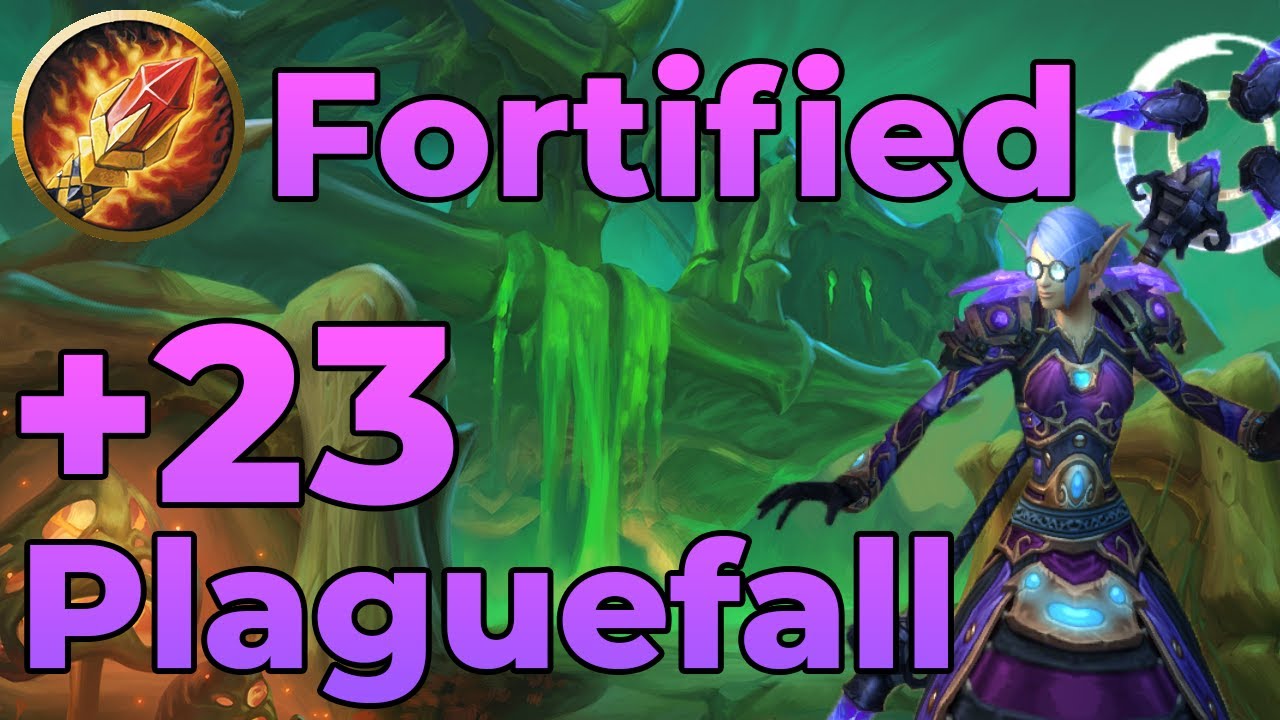 +23 Plaguefall Fortified | 9.1 Kyrian Arcane Mage PoV M+
