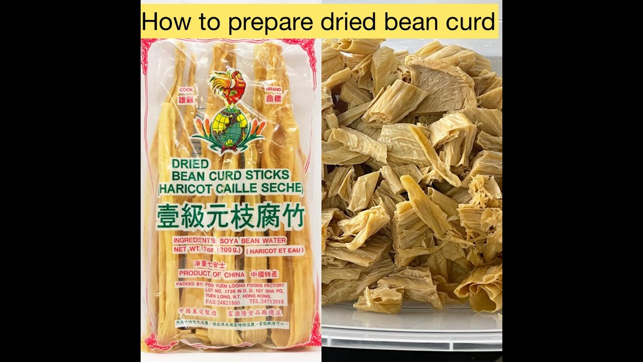 How to prepare dried bean curd ( tofu skin) vegan🌱 YouTube