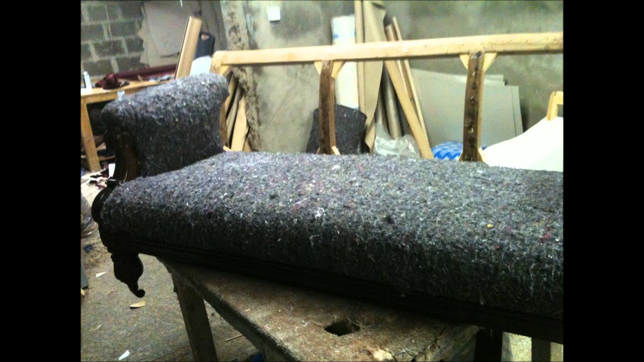 reupholstering 170 year old sofa YouTube