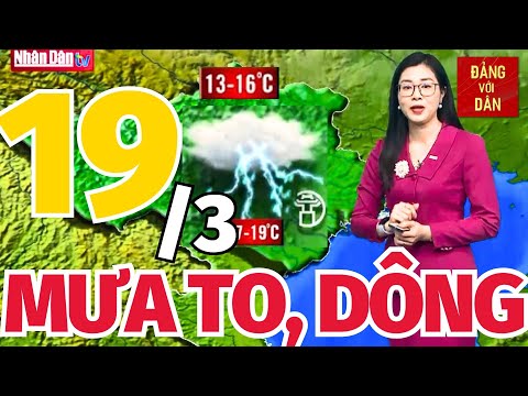 Dự Báo Thời Tiết Hôm Nay 19/3: Bản tin Dự Báo Thời Tiết trong 3 ngày tới mới nhất trên cả nước