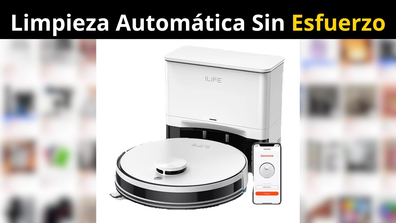 Robot aspirador ILIFE A30 PRO 5000Pa con autovaciado y fregado 60 días - AliExpress