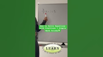 Solving Equations with Fractions Made Easy! #shorts