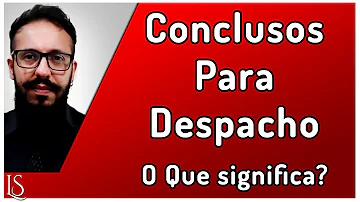 Quando o processo está concluso para despacho Quanto tempo demora?
