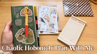 Chaotic Hobonichi Weeks Plan With Me 