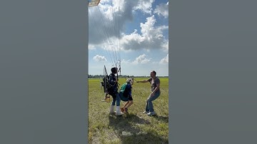 First foot-launched tandem flight! 🪂 #summercamp #paramotororlando  #paramotor #shorts