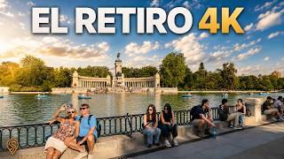 Retiro Park MADRID 🇪🇸 Relaxing Nature Walk 🌳 (ASMR) [4K HDR] - Deep Focus & Sleep