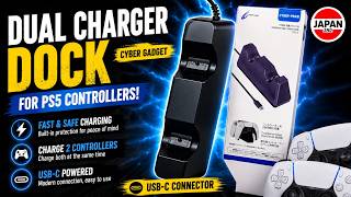 PS5 Cyber Gadget Dual Charging Dock USB-C | PS5用コントローラー充電器 | Đế Sạc Đôi Tay Cầm PS5 Nhật