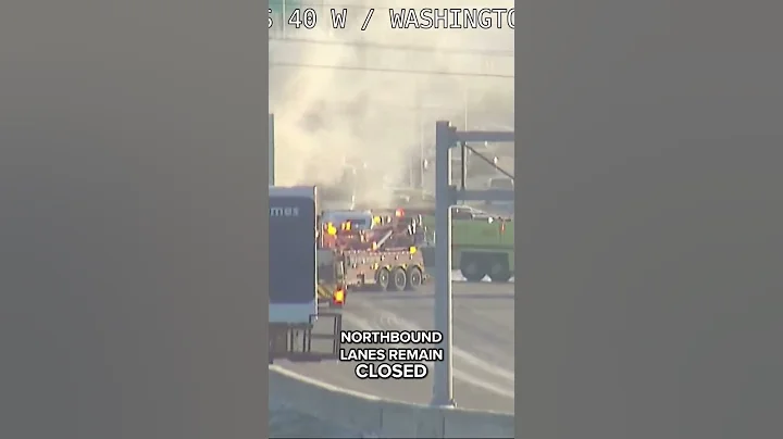 Semi truck crash, fire closes northbound lanes of I-465 on Indy's west side