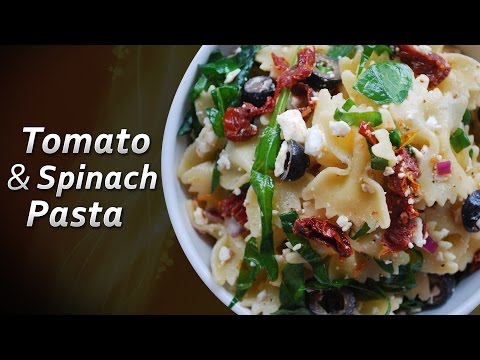 Quick & Healthy Tomato and Spinach Pasta Recipe