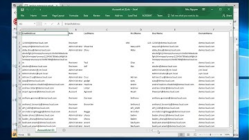 Exporting User Lists