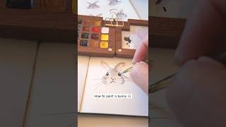 Beginner Watercolor Bunny – Easy Painting for Spring #arttutorial #paintingprocess #watercolorart