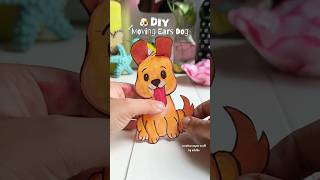 DIY Moving Dog Ears TUTORIAL 🐶✂️ #shorts #diy #paperpuppet #moving