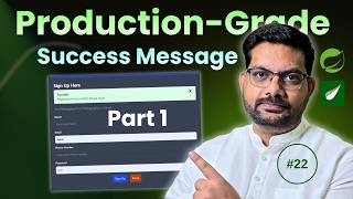 Session #21 : PhotoHub Project – Showing success message on user registration-part1