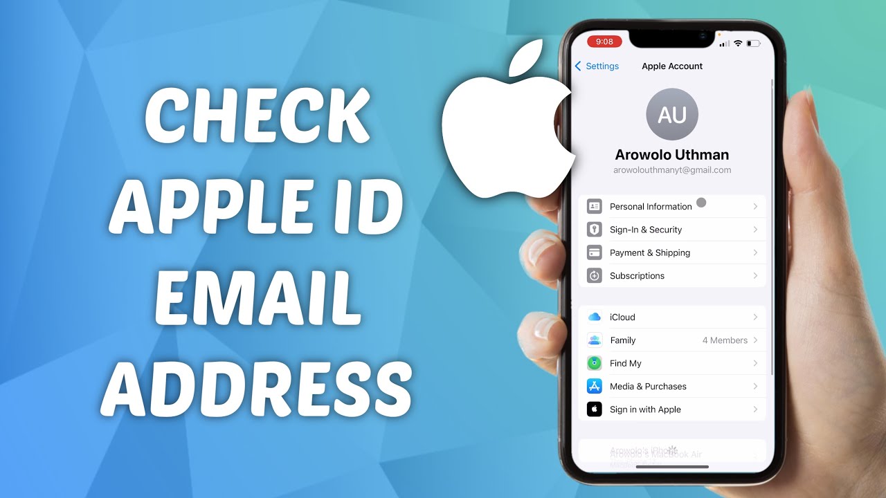 How to Check Apple ID Account Email Address - YouTube
