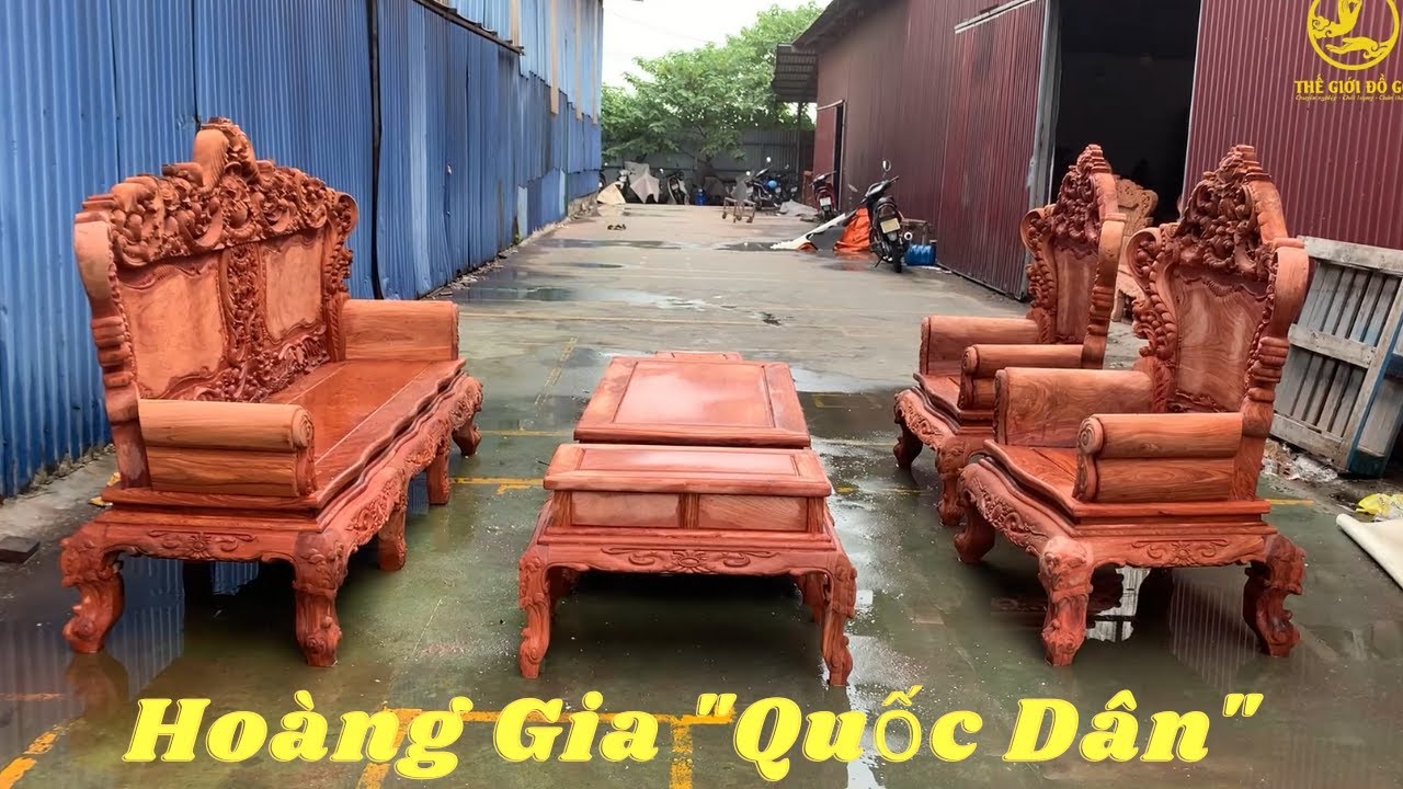 Bộ Bàn Ghế Hoàng Gia Louis Chân 12 Gỗ Hương Có Điều Gì Đặc Biệt Mà Được Các Bác Săn Đón Đến Vậy ???