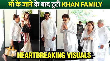 Sanjay Khan Arrives With Son Zayed Khan At Zarine Khan’s Prayer Meet | Sussanne Khan Heartbroken