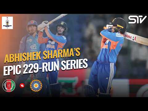 229 Runs In The Series | Abhishek Sharma’s Incredible T20I Form | AFG vs IND 2026 | ACB | M9N1K