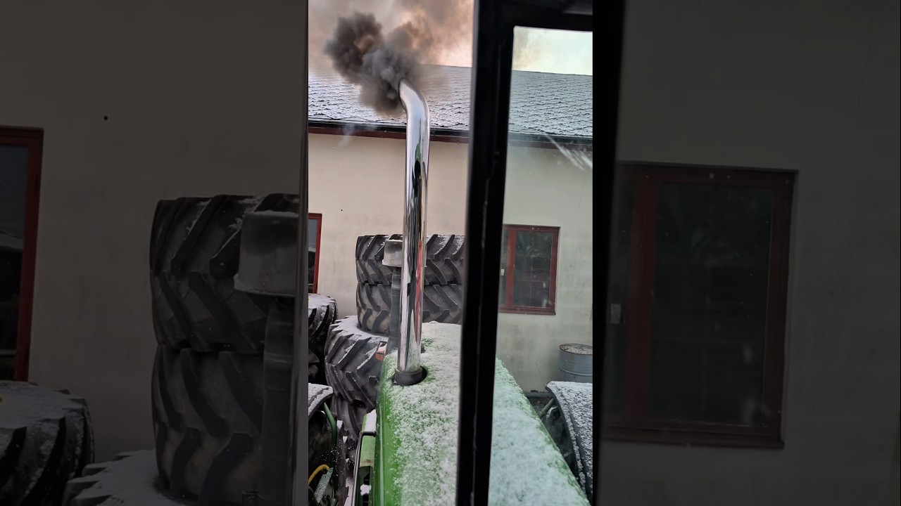 John Deere 4240 ❄️🚜 Kaltstart im Winter – Original Sound | Europa 