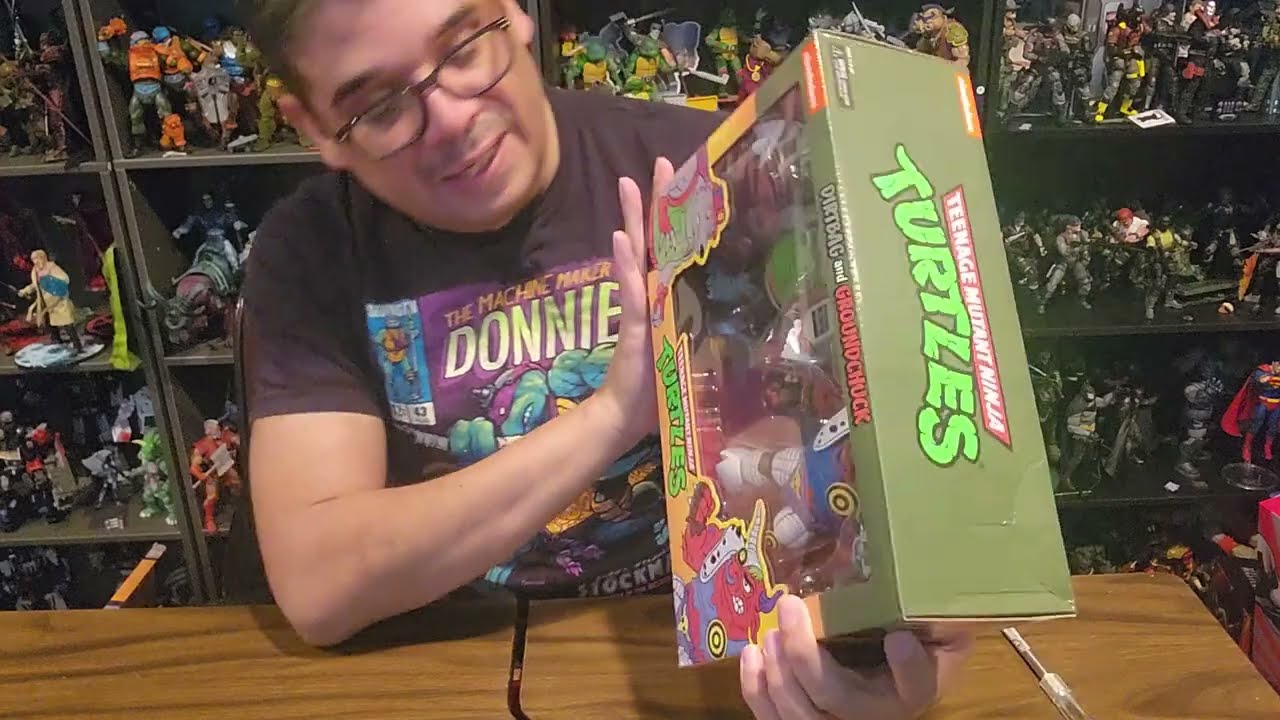 Распаковка набора из двух фигурок Neca TMNT Dirtbag и Groundchuck. Thefrenchspy81, взрослый колле...